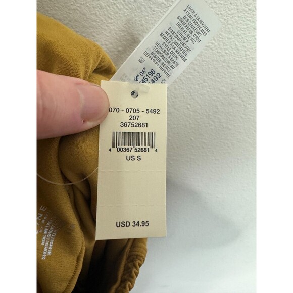 Offline by Aerie Small Real Me Smocked 3" Shortie Brown High Rise Pull On NWT - Picture 13 of 13